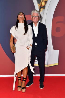 Valentina Maceri und Marcel Reif bei derVerleihung des SPORT BILD, Europas größte Sportzeitschrift, zum bereits 24. Mal in neun Kategorien den SPORT BILD-Award. Mit der Preisverleihung in der Hamburger Fischauktionshallerleihung
