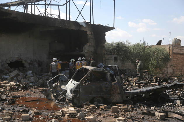 Explosion in Syria’s Idlib kills 5 IDLIB, SYRIA - SEPTEMBER 01: The explosion heavily damages nearby buildings and vehicles after an ammunition-laden vehicle explodes in Syria’s northwestern Idlib province, killing five people and injuring 10 others, according to initial reports, on September 01, 2026. Kasim Yusuf Anadolu Idlib Suriye. Editorial use only. Please get in touch for any other usage.  Copyright: x2026xAnadoluxKasimxYusufx