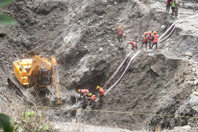 Nepali teams continue searching for survivors of devastating Himalayan glacial floods in Kathmandu on Tuesday, September 1, 2026. The death toll has surpassed 1,000, with dozens feared trapped inside tunnels of hydroelectric power stations. photo by Nepalese Army  NEP2026090114 NepalesexArmy
