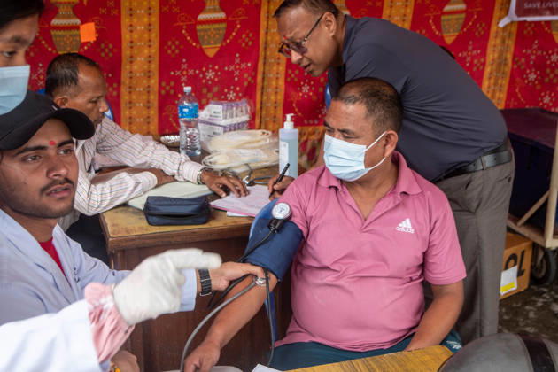 September 1, 2026, Kathmandu, Nepal: Volunteers donate blood during a humanitarian donation camp organized at Tribhuvan University Teaching Hospital (TUTH) in Kathmandu. Medical staff and volunteers gathered to support relief efforts and meet the urgent demand for blood supplies following severe flooding across parts of the country. Kathmandu Nepal - ZUMAs197 20260901_aaa_s197_215 Copyright: xAmitxShuklax