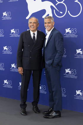 83rd Venice International Film Festival VENICE, ITALY - SEPTEMBER 02: Artistic Director Alberto Barbera and George Clooney attend the Golden Lion For Lifetime Achievement Photocall during the 83rd Venice International Film Festival at Palazzo del Casino on September 02, 2026 in Venice, Italy. Primo Barol Anadolu Venice Italy. Editorial use only. Please get in touch for any other usage. Copyright: x2026xAnadoluxPrimoxBarolx
