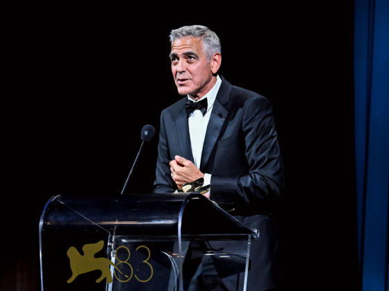 IPA88039088 - Venice, 83rd Venice International Film Festival 2026 - Night 1 - Opening ceremony in the Sala Grande for the Lifetime Achievement Lion - pictured: GEORGE CLOONEY  Copyright: xSimonexComix xPoolxPhotoxEventsx08x 88039088