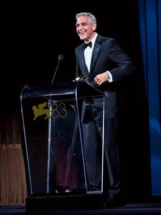 IPA88039090 - Venice, 83rd Venice International Film Festival 2026 - Night 1 - Opening ceremony in the Sala Grande for the Lifetime Achievement Lion - pictured: GEORGE CLOONEY  Copyright: xSimonexComix xPoolxPhotoxEventsx08x 88039090