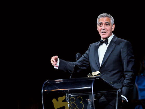 IPA88039091 - Venice, 83rd Venice International Film Festival 2026 - Night 1 - Opening ceremony in the Sala Grande for the Lifetime Achievement Lion - pictured: GEORGE CLOONEY  Copyright: xSimonexComix xPoolxPhotoxEventsx08x 88039091
