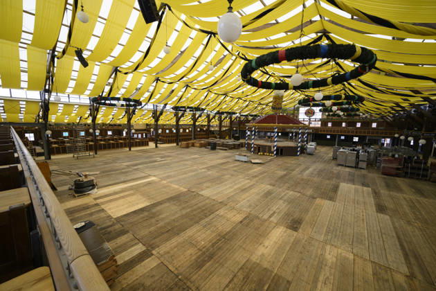Paulaner Festzelt - Wiesn-Aufbau - Oktoberfest auf der Theresienwiese, München 28.08.2026