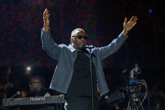 Night one of Jay-Z 30 Concert in London, UK - 4 Sept 2026 Idris Elba seen on stage as a special guest on the first night of Jay-Z 30 tour celebrating the 30th anniversary of his debut album Reasonable Doubt at Tottenham Hotspur Stadium. London United Kingdom Copyright: xBonniexBritainx xSOPAxImagesx JZ101432