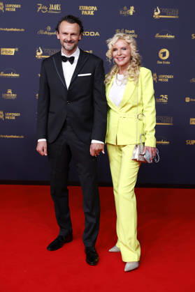 Victoria Herrmann mit Ehemann David Böthig bei der 32. Verleihung der Goldenen Henne 2026 in der Leipziger Messe. Leipzig, 04.09.2026
