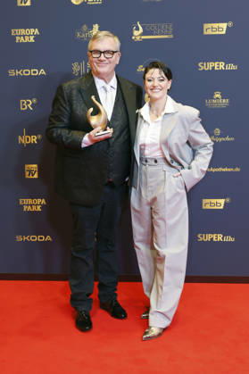 Hape Kerkeling und Tahnee Schaffarczyk bei der 32. Verleihung der Goldenen Henne 2026 in der Leipziger Messe. Leipzig, 04.09.2026