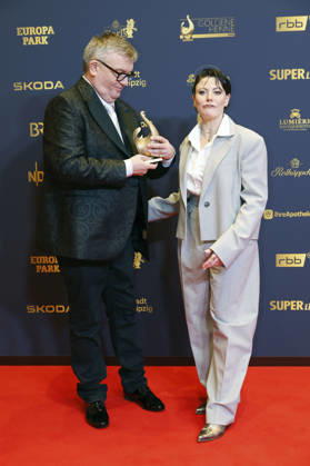 Hape Kerkeling und Tahnee Schaffarczyk bei der 32. Verleihung der Goldenen Henne 2026 in der Leipziger Messe. Leipzig, 04.09.2026