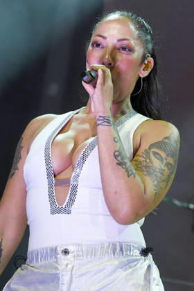 Jessica Wahls von den No Angels bei einem Konzert der TwentyFive Live -Jubiläumstour auf der Parkbühne. Hannover, 04.09.2026