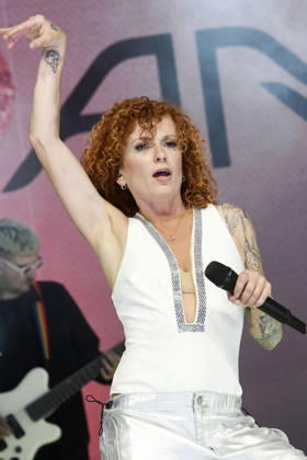 Lucy Diakovska von den No Angels bei einem Konzert der TwentyFive Live -Jubiläumstour auf der Parkbühne. Hannover, 04.09.2026