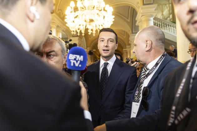 Jordan Bardella at the TEHA 2026 - Cenobbio The arrival of MEP Jordan Bardella, president of Rassemblement National at the Opening of the TEHA 2026 Forum, The European House Ambrosetti Forum 2026, Intelligence on the World, Europe, and Italy, on September 5, 2026, at Villa d Este in Cernobbio, Como, Italy. Photo by Francesco Enriquez IPA ABACAPRESS.COM Como Italy Copyright: xIPA ABACAx