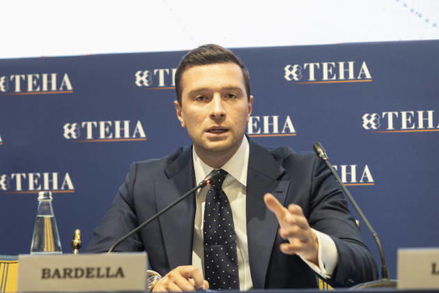 Jordan Bardella at the TEHA 2026 - Cernobbio The speech of MEP Jordan Bardella, president of Rassemblement National at the TEHA 2026 Forum, The European House Ambrosetti Forum 2026, Intelligence on the World, Europe, and Italy, on September 5, 2026, at Villa d Este in Cernobbio, Como, Italy. Photo by Francesco Enriquez IPA ABACAPRESS.COM Como Italy Copyright: xIPA ABACAx