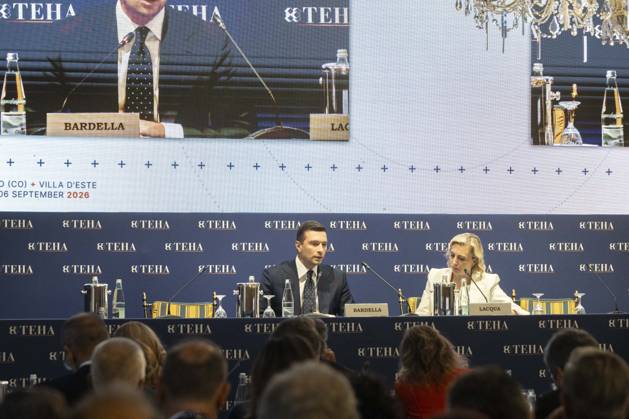 Jordan Bardella at the TEHA 2026 - Cernobbio The speech of MEP Jordan Bardella, president of Rassemblement National at the TEHA 2026 Forum, The European House Ambrosetti Forum 2026, Intelligence on the World, Europe, and Italy, on September 5, 2026, at Villa d Este in Cernobbio, Como, Italy. Photo by Francesco Enriquez IPA ABACAPRESS.COM Como Italy Copyright: xIPA ABACAx
