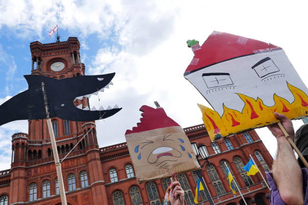 05.09.2026, Berlin - Deutschland. Demo gegen den Mietenwahnsinn vor dem Roten Rathaus.