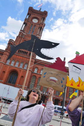 05.09.2026, Berlin - Deutschland. Demo gegen den Mietenwahnsinn vor dem Roten Rathaus.