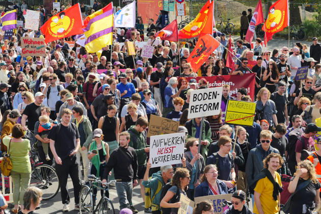 05.09.2026, Berlin - Deutschland. Demo gegen den Mietenwahnsinn vor dem Roten Rathaus.