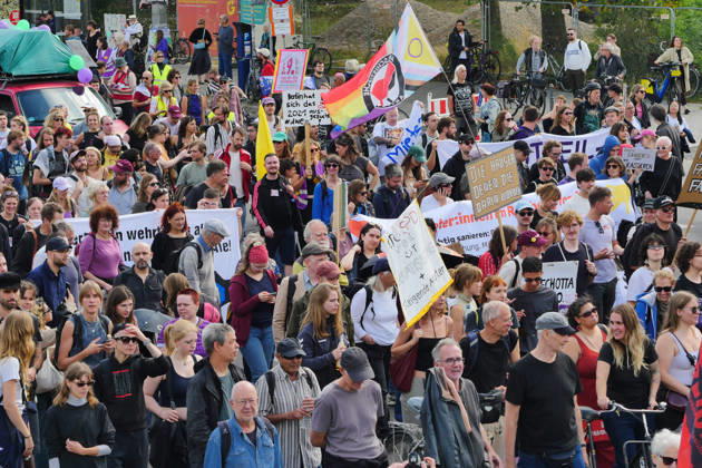 05.09.2026, Berlin - Deutschland. Demo gegen den Mietenwahnsinn vor dem Roten Rathaus.