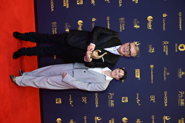 Hendrik Handloegten, Liv Lisa Fries, Achim von Borries, Volker Bruch und Tom Tykwer bei der 32. Verleihung der Goldenen Henne 2026 in der Leipziger Messe. Leipzig, 04.09.2026 Copyright: xMatthiasxWehnertx