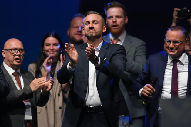 Wahlfeier der AfD Sachsen-Anhalt am 06.09.2026 im Alten Theater Magdeburg in Magdeburg Ulrich Siegmund ( Spitzenkandidat zur Landtagswahl 2026 )