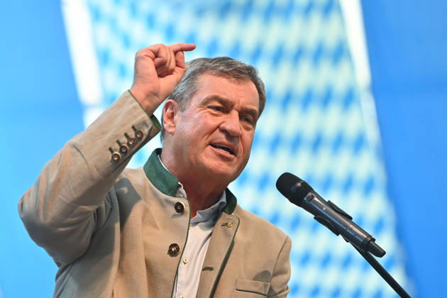 Rede Markus SOEDER (Ministerpraesident Bayern und CSU Vorsitzender) , Einzelbild,angeschnittenes Einzelmotiv,Portraet,Portrait,Porträt. Politischer Gillamoos am 07.09.2026 in Abensberg,