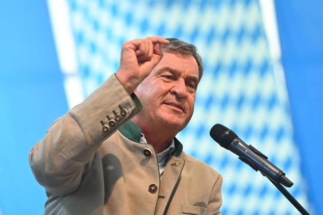 Rede Markus SOEDER (Ministerpraesident Bayern und CSU Vorsitzender) , Einzelbild,angeschnittenes Einzelmotiv,Portraet,Portrait,Porträt. Politischer Gillamoos am 07.09.2026 in Abensberg,