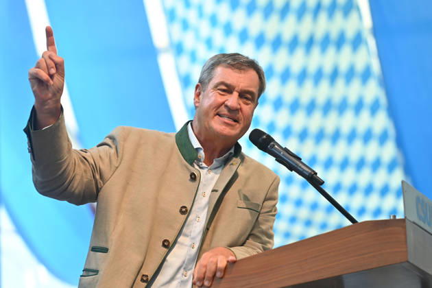 Rede Markus SOEDER (Ministerpraesident Bayern und CSU Vorsitzender) , Einzelbild,angeschnittenes Einzelmotiv,Portraet,Portrait,Porträt. Politischer Gillamoos am 07.09.2026 in Abensberg,
