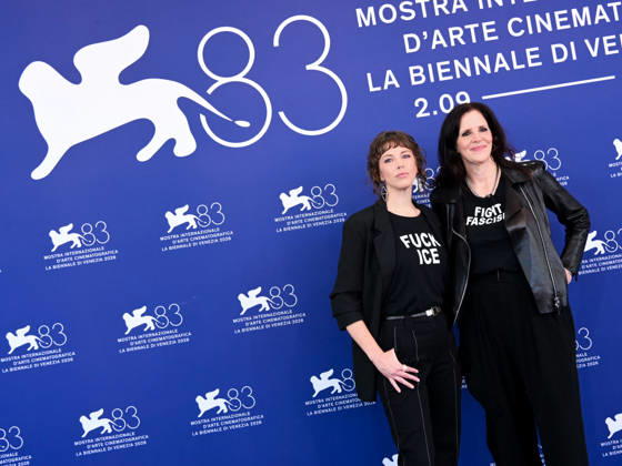 IPA88236270 - Venice, 83rd Venice International Film Festival 2026 - Day 6 - Photocall for the film They™re Here. Pictured: Laura Poitras, Rachel Lauren Mueller  Copyright: xAlbertoxTerenghix xPoolxPhotoxEventsx08x 88236270