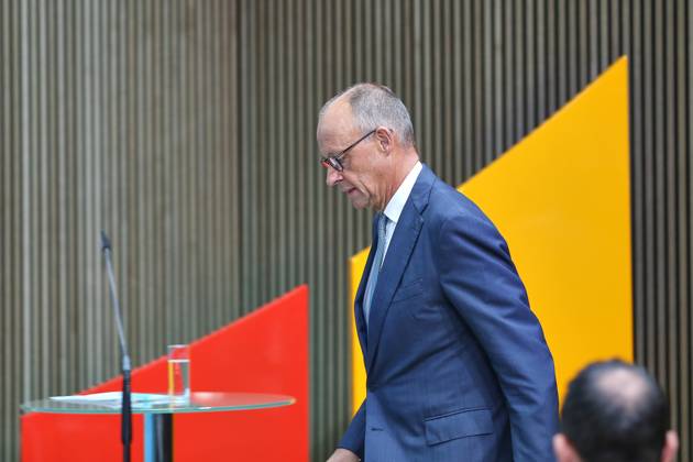 Berlin, Deutschland, 07.09.2026: Konrad-Adenauer-Haus: Pressekonferenz in der CDU-Bundesgeschäftsstelle nach Landtagswahl in Sachsen-Anhalt: Bundeskanzler Friedrich Merz (CDU) Copyright: xdtsxNachrichtenagenturx dts_133181