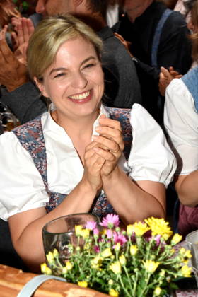 Katharina Schulze, Fraktionsvorsitzende der bayerischen GRÜNEN im Landtag Abendsberg 07.09.2026 Politischer Frühschoppen am Gillamoos im Weinzelt Bündnis 90 Die Grünen Foto Abendsberg