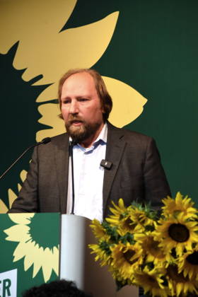 Anton Hofreiter, MDB Buendnis 90 Die Grünen Vorsitzender des Europaausschusses Abendsberg 07.09.2026 Politischer Frühschoppen am Gillamoos im Weinzelt Bündnis 90 Die Grünen Foto Abendsberg