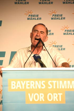 Hubert Aiwanger, Landes- und Bundesvorsitzender der FREIEN WÄHLER, Abendsberg 07.09.2026 Politischer Frühschoppen am Gillamoos Freie Wähler im Weissbierstadl Foto Abendsberg