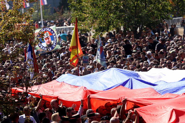 07.09.2026 Beograd Belgrade(Serbia) Politics Army war Life Funeral of Ratko Mladic ex general Republic of Srpska army during Bosnian war 1992-1995.