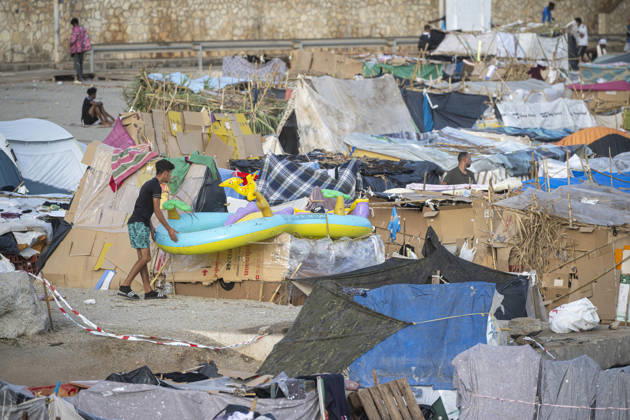 Settlements Continue on El Trampolín Beach Settlements on El Trampolín Beach, as of September 7, 2026, in Ceuta, Spain. Despite having been evicted, the encampment on El Trampolín Beach resembles a makeshift city and remains occupied by people who continue to arrive in Ceuta. SEPTEMBER 7, 2026 Ceuta, Spain Copyright: xMarcosxMorenox 7756322