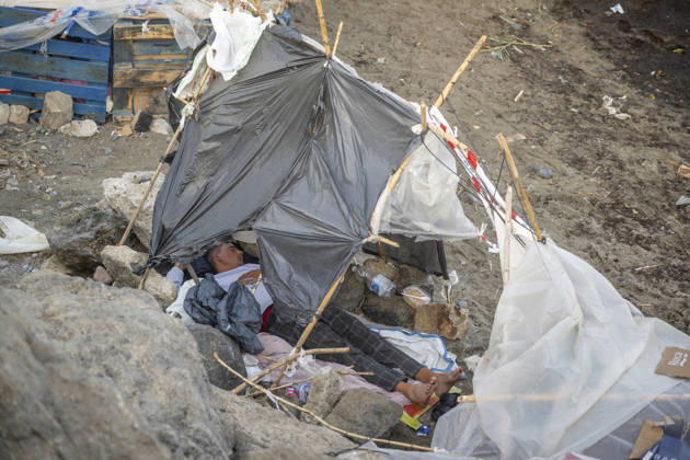 Settlements Continue on El Trampolín Beach Settlements on El Trampolín Beach, as of September 7, 2026, in Ceuta, Spain. Despite having been evicted, the encampment on El Trampolín Beach resembles a makeshift city and remains occupied by people who continue to arrive in Ceuta. SEPTEMBER 7, 2026 Ceuta, Spain Copyright: xMarcosxMorenox 7756323