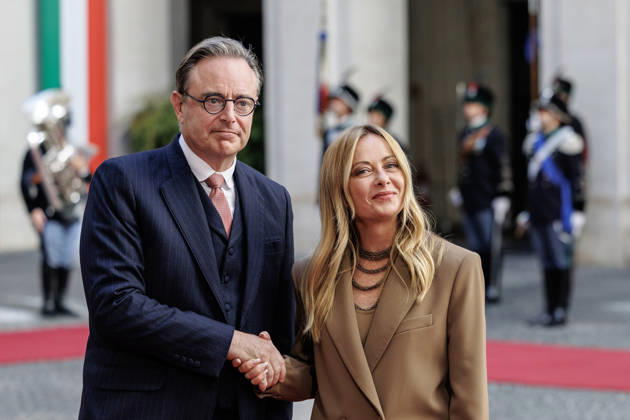 September 7, 2026, Rome, Italia, Italy: Prime Minister Giorgia Meloni receives Belgian Prime Minister Bart De Wever at Palazzo Chigi, Rome, September 7, 2026. Rome Italy  - ZUMAa289 20260907_zia_a289_230 Copyright: xFrancescoxFotiax xAgfx