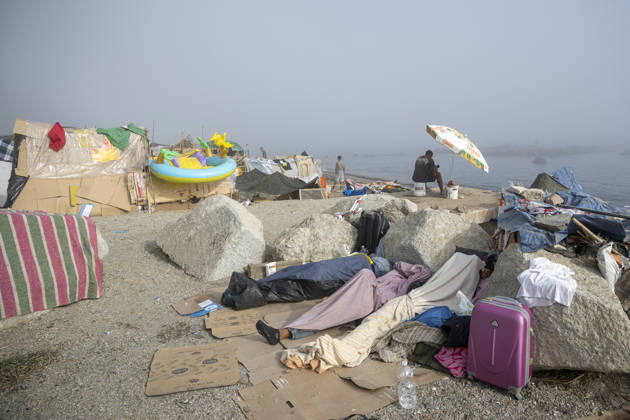 Settlements Continue on El Trampolín Beach Settlements on El Trampolín Beach, as of September 7, 2026, in Ceuta, Spain. Despite having been cleared, the camp on El Trampolín Beach resembles a makeshift city and remains occupied by people who continue to arrive in Ceuta. SEPTEMBER 7, 2026 Ceuta, Spain Copyright: xMarcosxMorenox 7756330