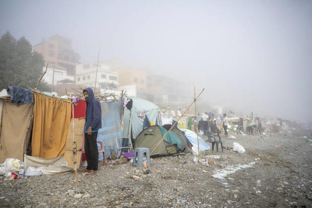 Settlements Continue on El Trampolín Beach Settlements on El Trampolín Beach, as of September 7, 2026, in Ceuta, Spain. Despite having been cleared, the camp on El Trampolín Beach resembles a makeshift city and remains occupied by people who continue to arrive in Ceuta. SEPTEMBER 7, 2026 Ceuta, Spain  Copyright: xMarcosxMorenox 7756336