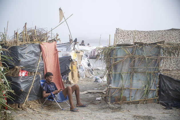 Settlements Continue on El Trampolín Beach Settlements on El Trampolín Beach, as of September 7, 2026, in Ceuta, Spain. Despite having been cleared, the camp on El Trampolín Beach resembles a makeshift city and remains occupied by people who continue to arrive in Ceuta. SEPTEMBER 7, 2026 Ceuta, Spain  Copyright: xMarcosxMorenox 7756337