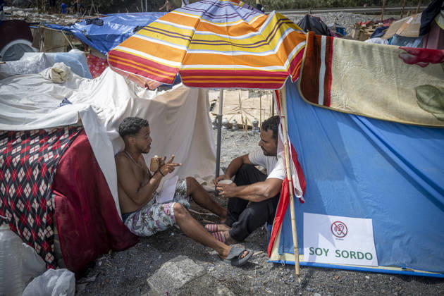 Settlements Continue on El Trampolín Beach Settlements on El Trampolín Beach, as of September 7, 2026, in Ceuta, Spain. Despite having been cleared, the camp on El Trampolín Beach resembles a makeshift city and remains occupied by people who continue to arrive in Ceuta. SEPTEMBER 7, 2026 Ceuta, Spain  Copyright: xMarcosxMorenox 7756351