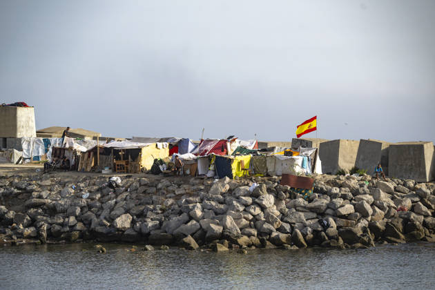 Settlements Continue on El Trampolín Beach Settlements on El Trampolín Beach, as of September 7, 2026, in Ceuta, Spain. Despite having been evicted, the camp on El Trampolín Beach resembles a makeshift city and remains occupied by people who continue to arrive in Ceuta. SEPTEMBER 7, 2026 Ceuta, Spain  Copyright: xMarcosxMorenox 7756370