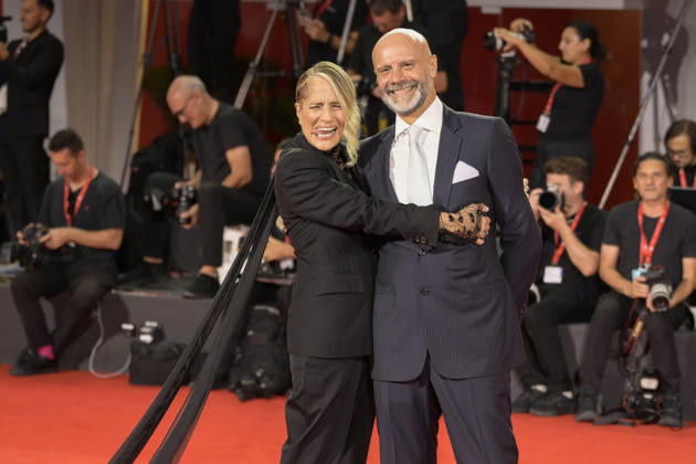Delegazione Diva e Donna red carpet in Venice Lido - 07 Sep 2026 Heather Parisi (l) and Umberto Maria Anzolin (r) attend the red carpet of Delegazione during the 83rd Venice Film Festival at Palazzo del Cinema. Venice Lido Italy Copyright: xMarioxCartellix xSOPAxImagesx _DSC1138