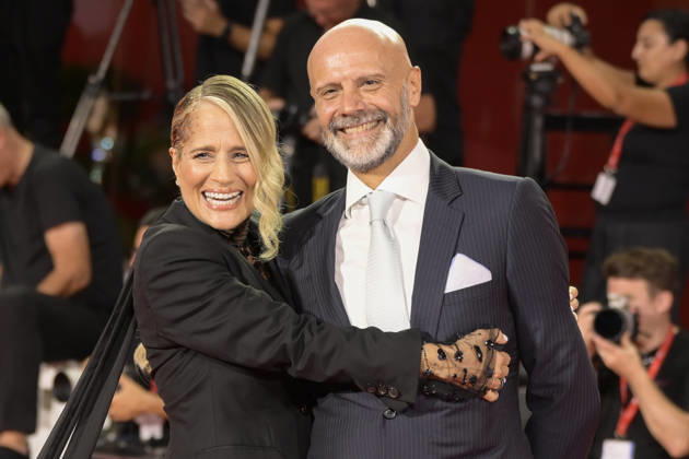 Delegazione Diva e Donna red carpet in Venice Lido - 07 Sep 2026 Heather Parisi (l) and Umberto Maria Anzolin (r) attend the red carpet of Delegazione during the 83rd Venice Film Festival at Palazzo del Cinema. Venice Lido Italy Copyright: xMarioxCartellix xSOPAxImagesx _DSC1139