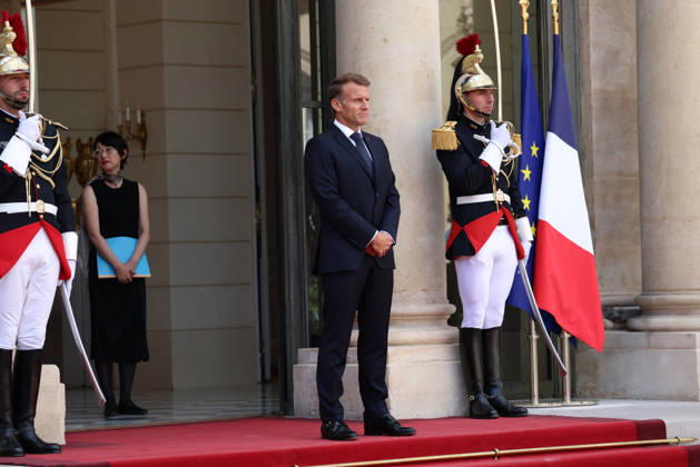 Emmanuel Macron recÌßoit Mr LEE Jae Myung, PreÌsident de la ReÌpublique de CoreÌe Emmanuel Macron recoit Mr LEE Jae Myung, PrÃ sident de la RÃ publique de CorÃ e dans le cadre d une visite d Etat au Palais de l ElysÃ e Ã Paris, le 8 septembre 2026. French President, Emmanuel Macron welcomed Mr. LEE Jae Myung, President of the Republic of Korea, during a state visit to the ElysÃ e Palace in Paris on September 8, 2026.  Copyright: xFabricexChasseryx