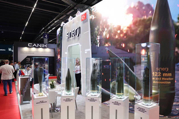 34th International Defence Industry Exhibition in Poland KIELCE, POLAND - SEPTEMBER 8: Sinerji stand is seen during the 34th International Defence Industry Exhibition (MSPO) in Kielce, Poland, on September 8, 2026. Jakub Porzycki Anadolu Kielce Poland. Editorial use only. Please get in touch for any other usage.  Copyright: x2026xAnadoluxJakubxPorzyckix
