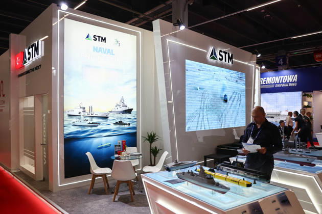 34th International Defence Industry Exhibition in Poland KIELCE, POLAND - SEPTEMBER 8: STM stand is seen during the 34th International Defence Industry Exhibition (MSPO) in Kielce, Poland, on September 8, 2026. Jakub Porzycki Anadolu Kielce Poland. Editorial use only. Please get in touch for any other usage.  Copyright: x2026xAnadoluxJakubxPorzyckix