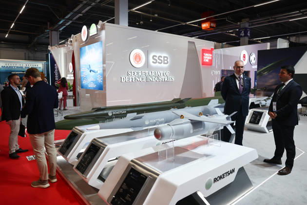 34th International Defence Industry Exhibition in Poland KIELCE, POLAND - SEPTEMBER 8: Turkish Defence Industries and Roketsan stands are seen during the 34th International Defence Industry Exhibition (MSPO) in Kielce, Poland, on September 8, 2026. Jakub Porzycki Anadolu Kielce Poland. Editorial use only. Please get in touch for any other usage.  Copyright: x2026xAnadoluxJakubxPorzyckix