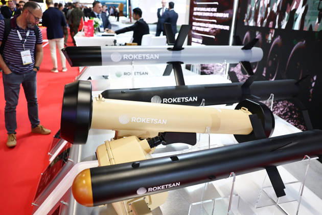34th International Defence Industry Exhibition in Poland KIELCE, POLAND - SEPTEMBER 8: Roketsan stand is seen during the 34th International Defence Industry Exhibition (MSPO) in Kielce, Poland, on September 8, 2026. Jakub Porzycki Anadolu Kielce Poland. Editorial use only. Please get in touch for any other usage.  Copyright: x2026xAnadoluxJakubxPorzyckix