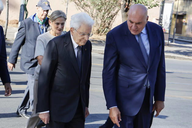 September 8, 2026, Rome, Rome, ITALY: President of the Republic Sergio Mattarella and Minister of Defense Guido Crosetto. Commemorative ceremony on the occasion of the 83rd anniversary of the Defense of Rome at Porta San Paolo and the Parco della Resistenza on September 8, Rome, September 8, 2026. Rome ITALY  - ZUMAa289 20260908_zia_a289_221 Copyright: xRiccardoxDexLucax xAgfx