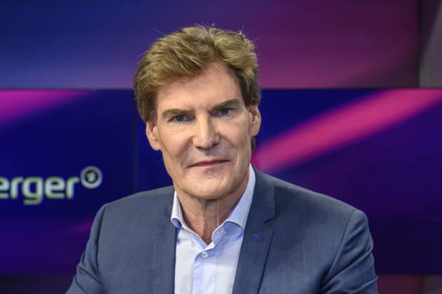 v.l. Carsten Maschmeyer (Unternehmer), GER, Berlin, Studio, zu Gast bei Maischberger, politische Talkshow, TV, Format, mit Moderatorin Sandra Maischberger, Das Erste, aus Adlershof Am Studio 20, 08.09.2026, Copyright: HMBxMedia UwexKoch